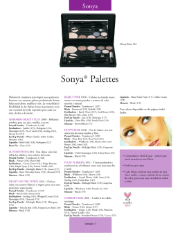 Sonya® Palettes