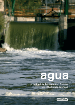 La calidad de las aguas en España Un estudio por