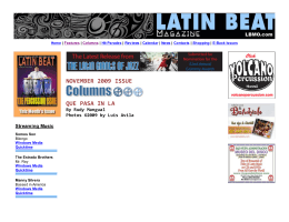 Columns - Latin Beat Magazine