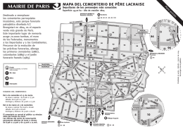 mapa del cementerio de père lachaise