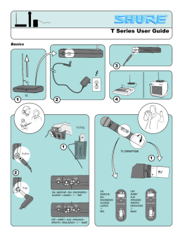 Shure T Series Wireless User Guide Spanish