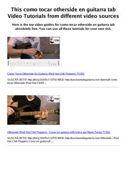 #Z como tocar otherside en guitarra tab PDF video books