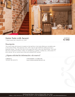 Junior Suite with Jacuzzi | Habitaciones | Hôtel Europe Saint
