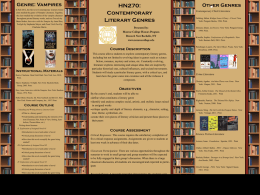240-17 Contemporary Literary Genres Poster