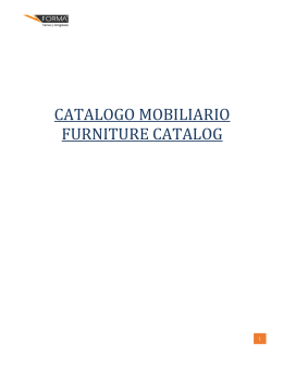 CATALOGO MOBILIARIO FURNITURE CATALOG