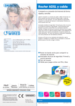 WIRED Router ADSL y cable