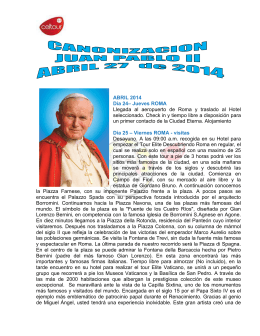 canonizacion solo roma especial Abril 2014