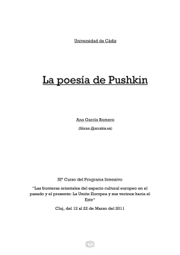 La poesía de Pushkin