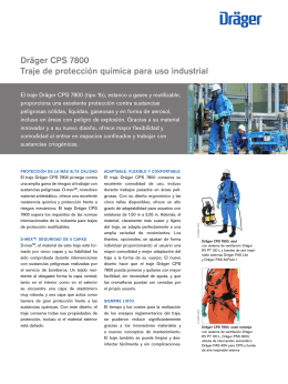 Dräger CPS 7800 Traje de protección química para uso industrial