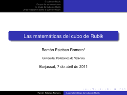 Las matemáticas del cubo de Rubik