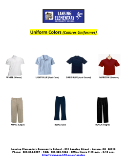 Uniform Colors (Colores Uniformes)