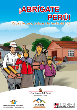 Folleto: ¡Abrígate Perú!