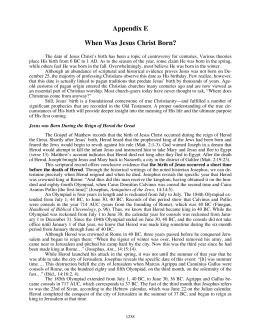 When Was Jesus Christ Born? - Christian Biblical Church of God