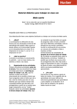 Leer en español: Mala suerte - Material didáctico