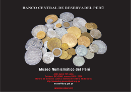 Folleto: Museo Numismático del Perú