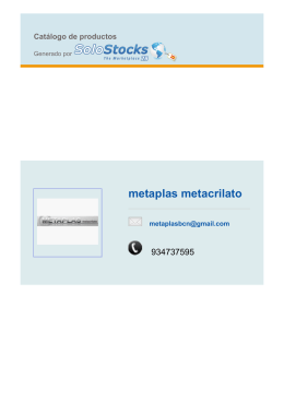 metaplas metacrilato