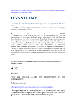 LEVANTE EMV - Plataforma Nacional de Afectados por la Ley de
