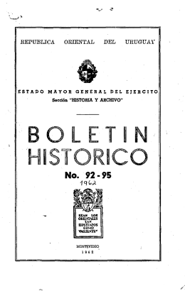 BOLETIN HISTORICO - La Biblioteca Artiguista