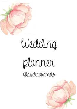 AGENDA wedding planner olasdecaramelo A4