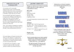 SERVICIO LEGAL DE INMIGRACIÓN