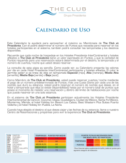 Calendario PDF - The Club Grupo Presidente