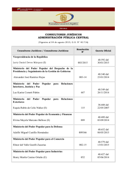 Consultores Juridicos al 04/08/2015