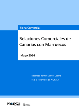 Relaciones Comerciales de Canarias con Marruecos