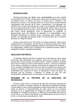 Apuntes de Geologia (Nicaragua) - Máster Sergio J. Navarro Hudiel
