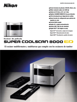 Características escáner LS 8000 ED