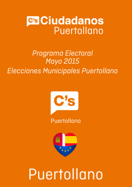 Pdf con Programa Electoral Ciudadanos Puertollano 2015