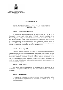Ordenanza 7 CEMENTERIOS - Peñarroya