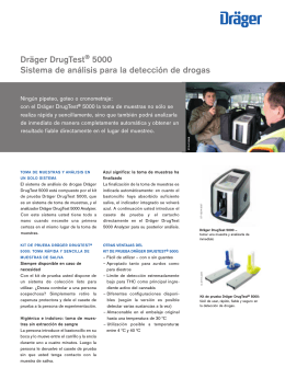 Dräger DrugTest® 5000 Sistema de análisis para la detección de