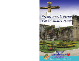Programa General Feria de Villa Canales 2014