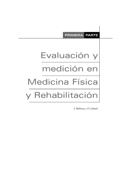 Evaluación y medición en Medicina Física y Rehabilitación