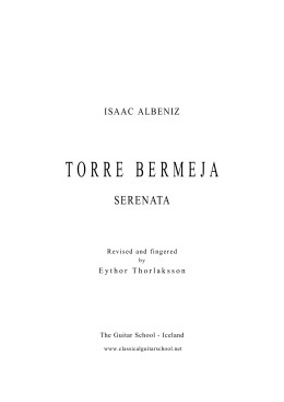 TORRE BERMEJA - The Guitar School