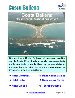 → Hotel Dominical → M apa Costa Ballena