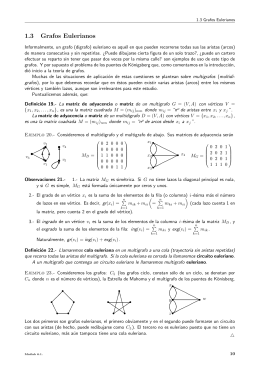 1.3 Grafos Eulerianos