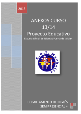 ANEXOS CURSO 13/14 Proyecto Educativo