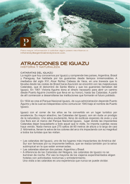 ATRACCIONES DE IGUAZU - Panoramic Hotel Iguazu