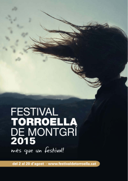 programació - Festival de Torroella de Montgrí