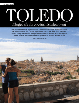 Toledo, elogio de la cocina tradicional.