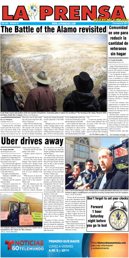 Uber drives away - La Prensa De San Antonio