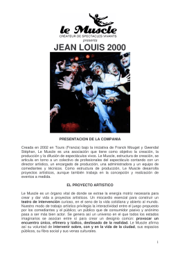 Jean Louis 2000 Dossier de presentacion