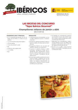 Recetas del concurso "Tapa Ibérica Gourmet"