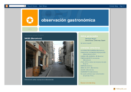 observación gastronómica: NASS (Barcelona)