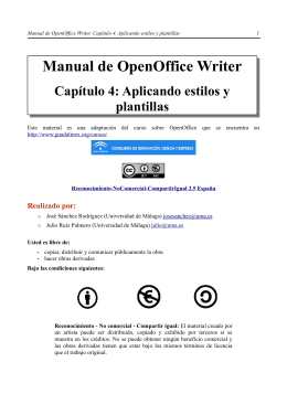 Manual de OpenOffice Writer Capítulo 4