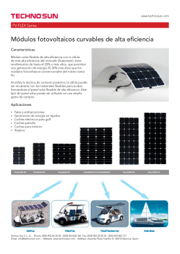 Techno Sun - Módulos solares curvables flexibles de alta eficiencia