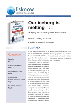 Our iceberg is melting : :