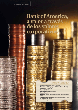 Bank of America, a valor a través de los valores corporativos