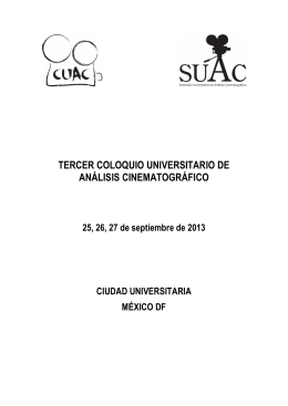 FORMATO CUAC2013 - V Coloquio Universitario de Análisis